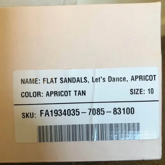 JustFab Blush Sandals with Gold Chains - Picture 2 of 4